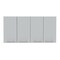 Tuhome 120 Wall Cabinet, Four Doors, Two Cabinets, Two Shelves, White GLB5585 - alternate 6